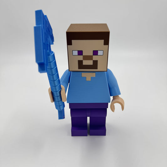 5x Scale BrickFig Minecraft Steve