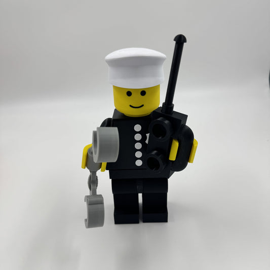 5x Scale BrickFig Police Man