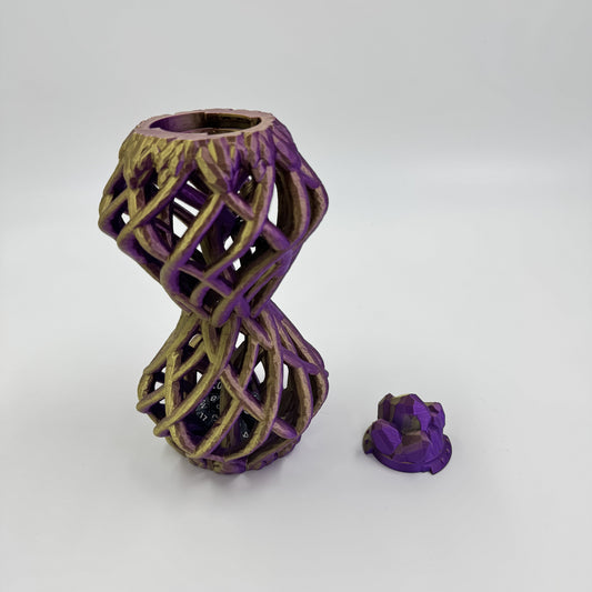 Hour Glass Dice Container