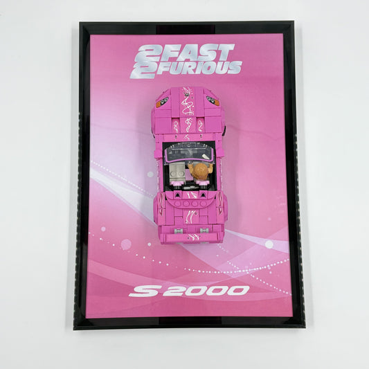 Framed Display for LEGO® Speed Champions