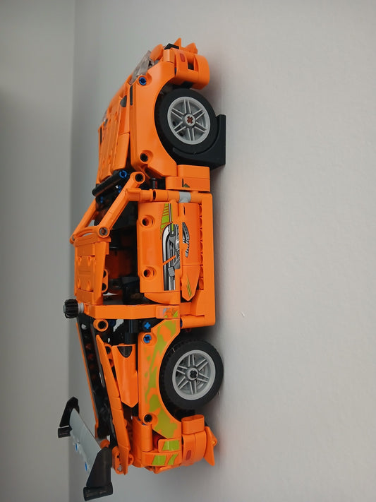 LEGO Technic 1:16 Scale Car Vertical Wall Mount Display Stand - 3D Printed in New Zealand