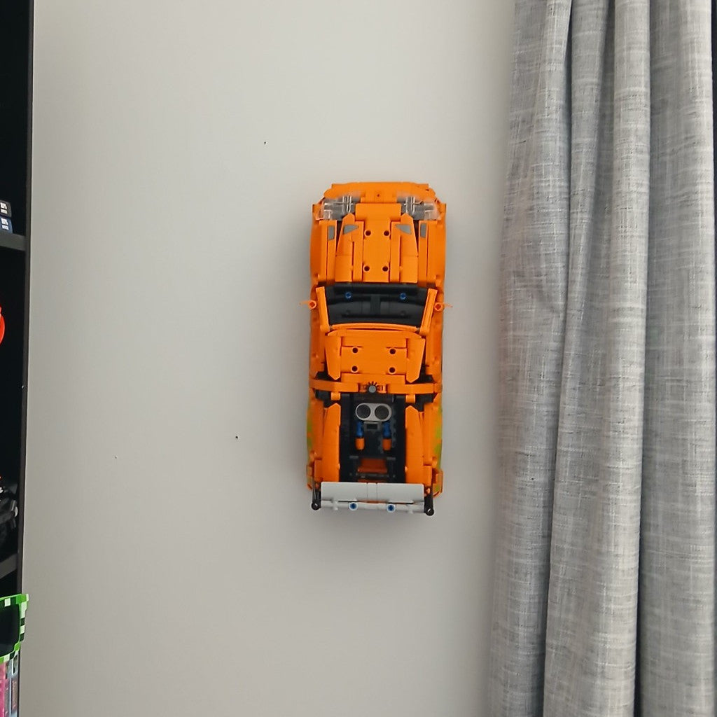 LEGO Technic 1:16 Scale Car Vertical Wall Mount Display Stand - 3D Printed in New Zealand