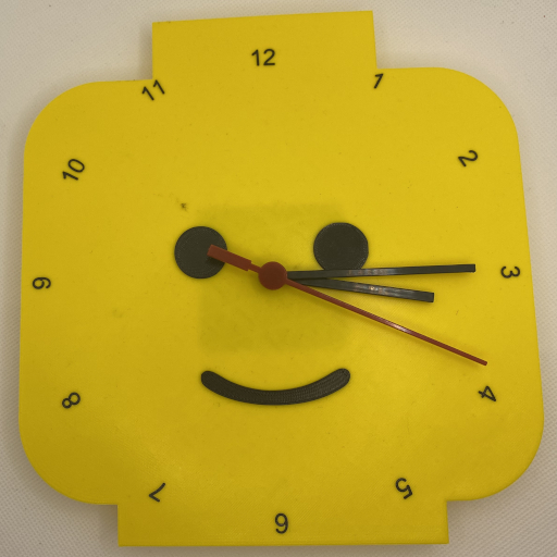 Minifig Head Clock